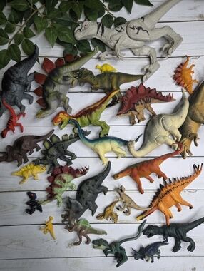 27 Misc Dinosaur Toys, Various Sizes